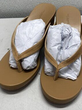 Tony Blanco Womens Size 9 Avanti Heeled Sandal Butterscotch Suede